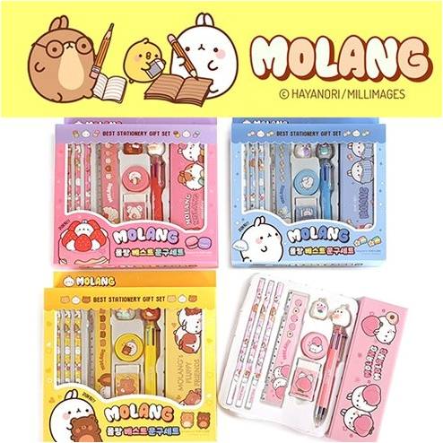 [iwoori] 6000몰랑 베스트 문구세트 필통 필기구 종합세트 최신버전, 핑크계열 3,270원