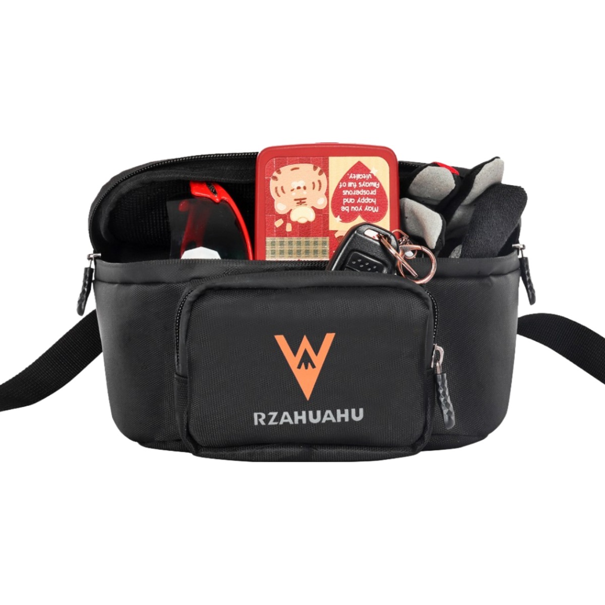 범용 오토바이 프론트백 자전거 핸들가방 레그백, 블랙-오렌지 36,500원