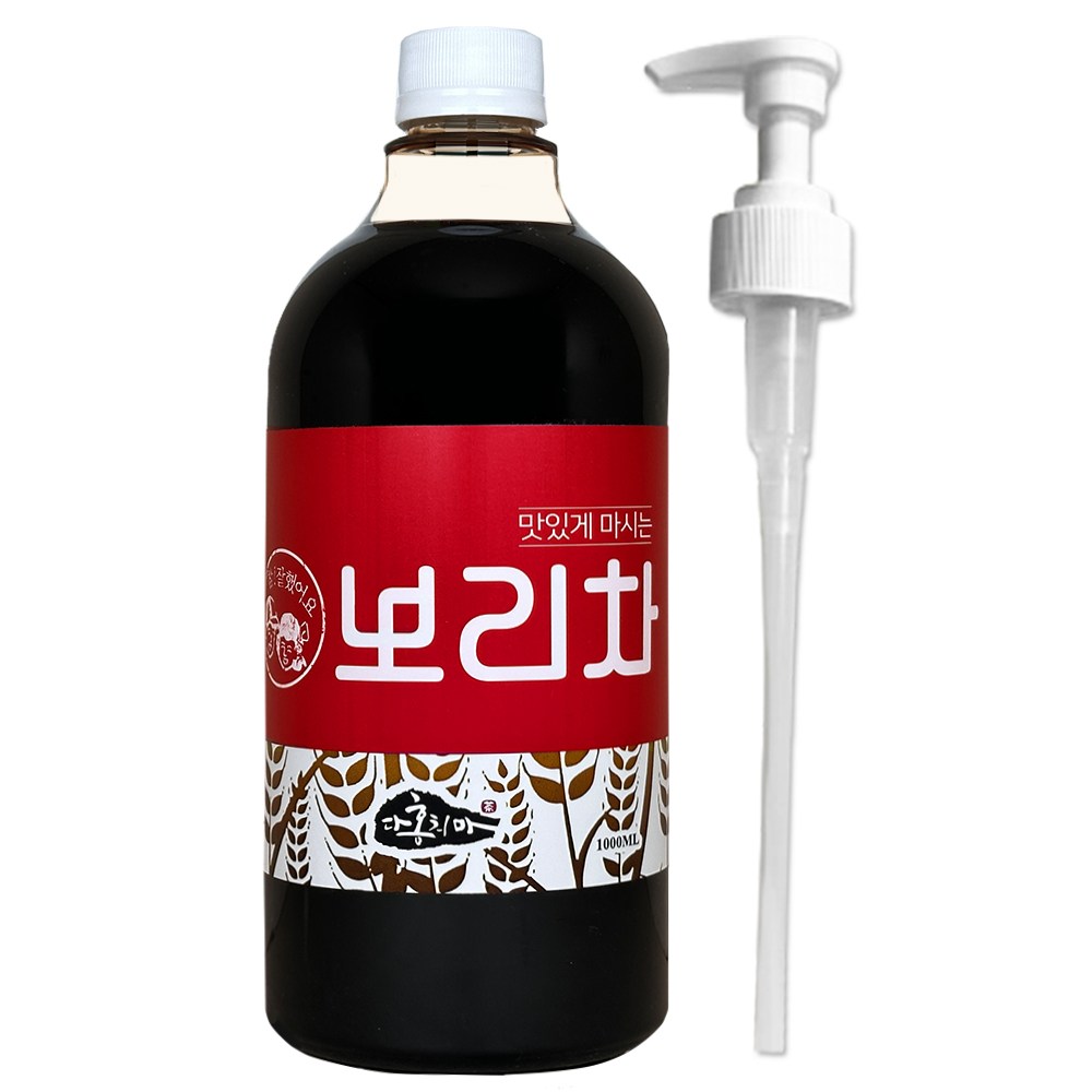 홍치마 대용량 국산 보리차 원액 액상 100%볶은보리 농축액 건강차 1000ml 다홍치마 (물병 X) 34,400원