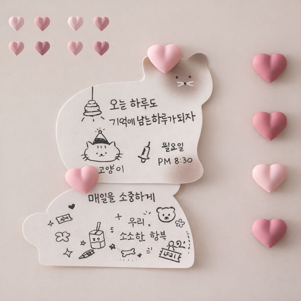 하늘움 방수초강력 냉장고 자석, 하트 10,100원