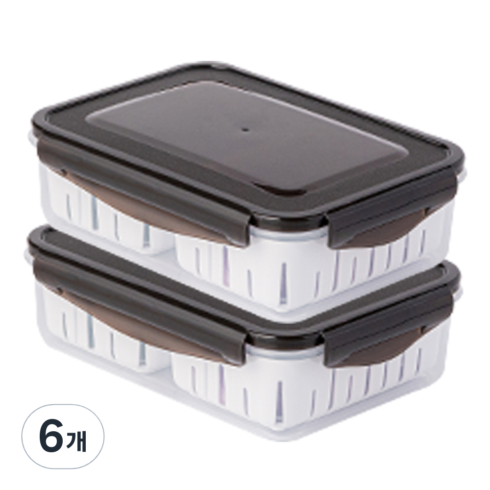 나누담클래식 물빠짐 반반 채반 소분 야채 과일 밀폐용기 33,000원