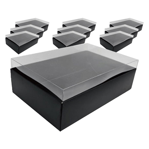 천운패키지 다용도 베이커리 포장 선물박스 세트, 블랙, 10세트 33,500원