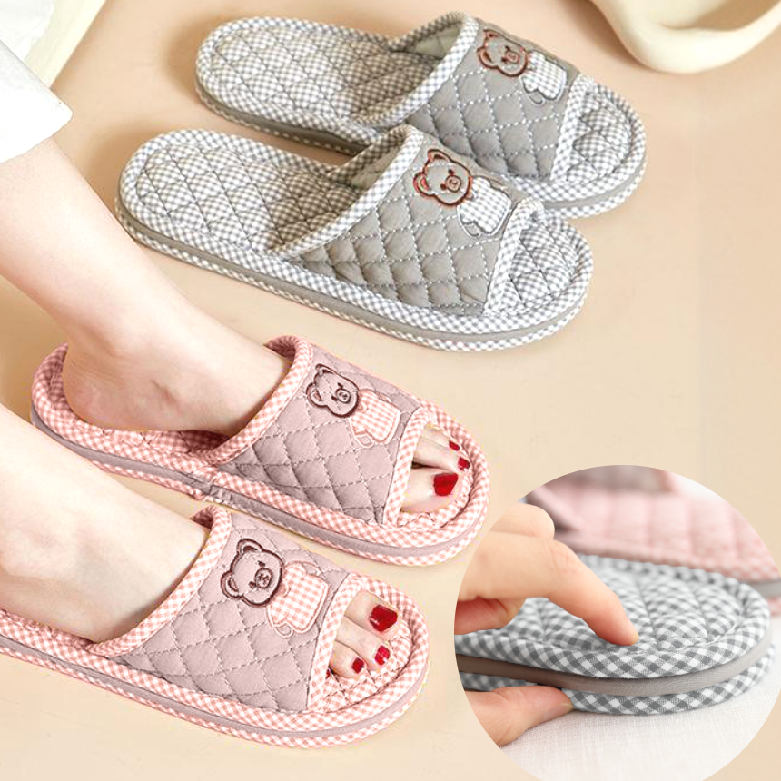 (남녀세트1+1) 미리샘 층간소음 3중쿠션패드 귀여운 슬리퍼 거실 실내화 23,900원