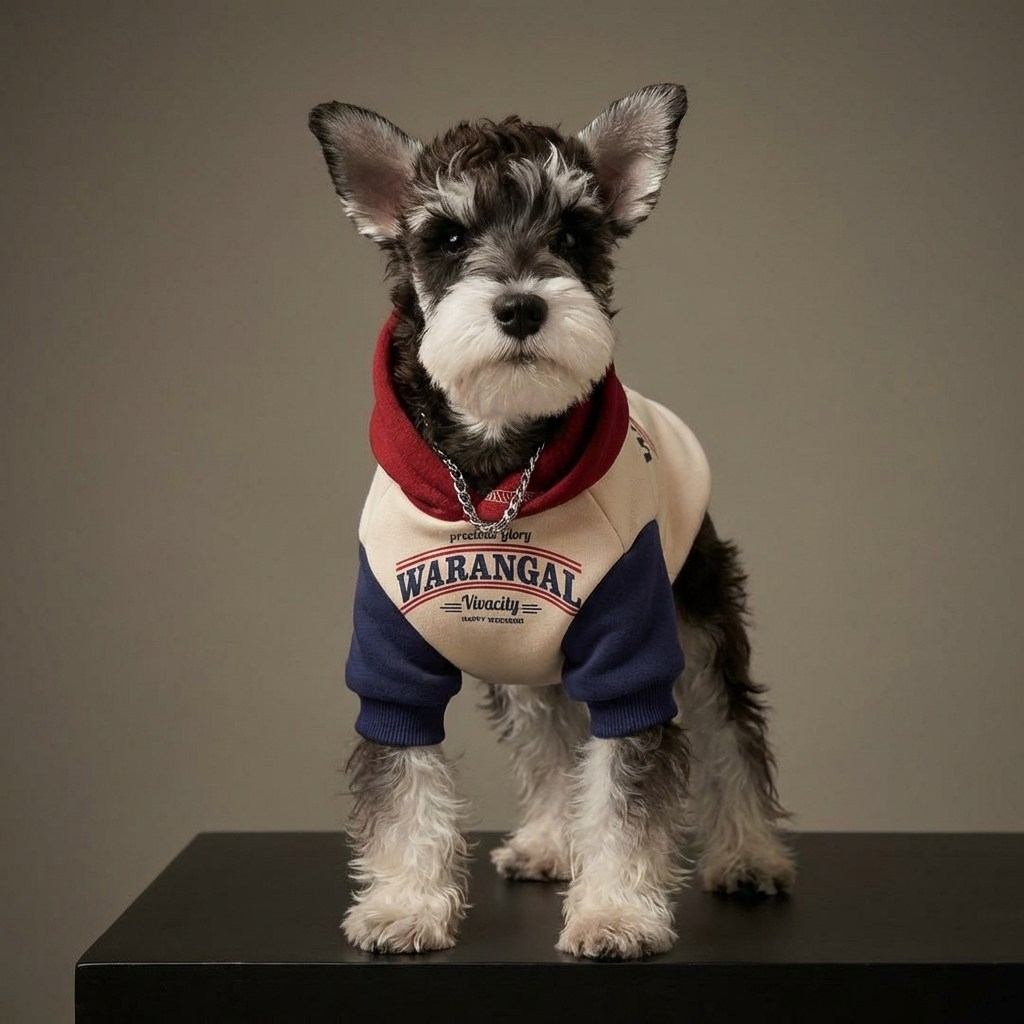 가을겨울 기모 강아지 후드티 소형견 비숑 푸들 슈나우저 고양이 보온 애견옷 스타일웨어 강아지 래시가드, 1개, 화이트 패치 레드와 블루 21,500원