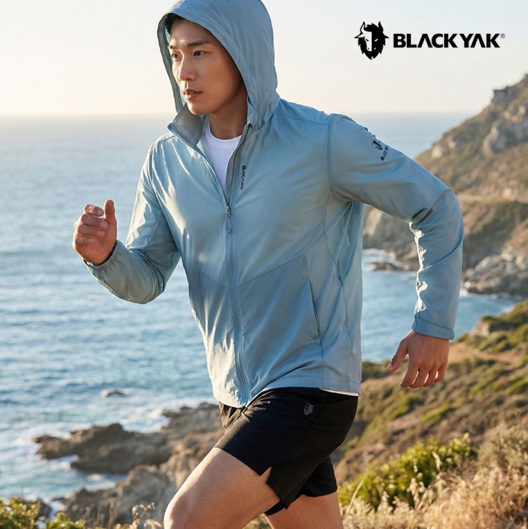 블랙야크 남성 에어 플렉서블 자켓 경량 바람막이 등산 홑겹 점퍼 1BYJKMV008 169,000원