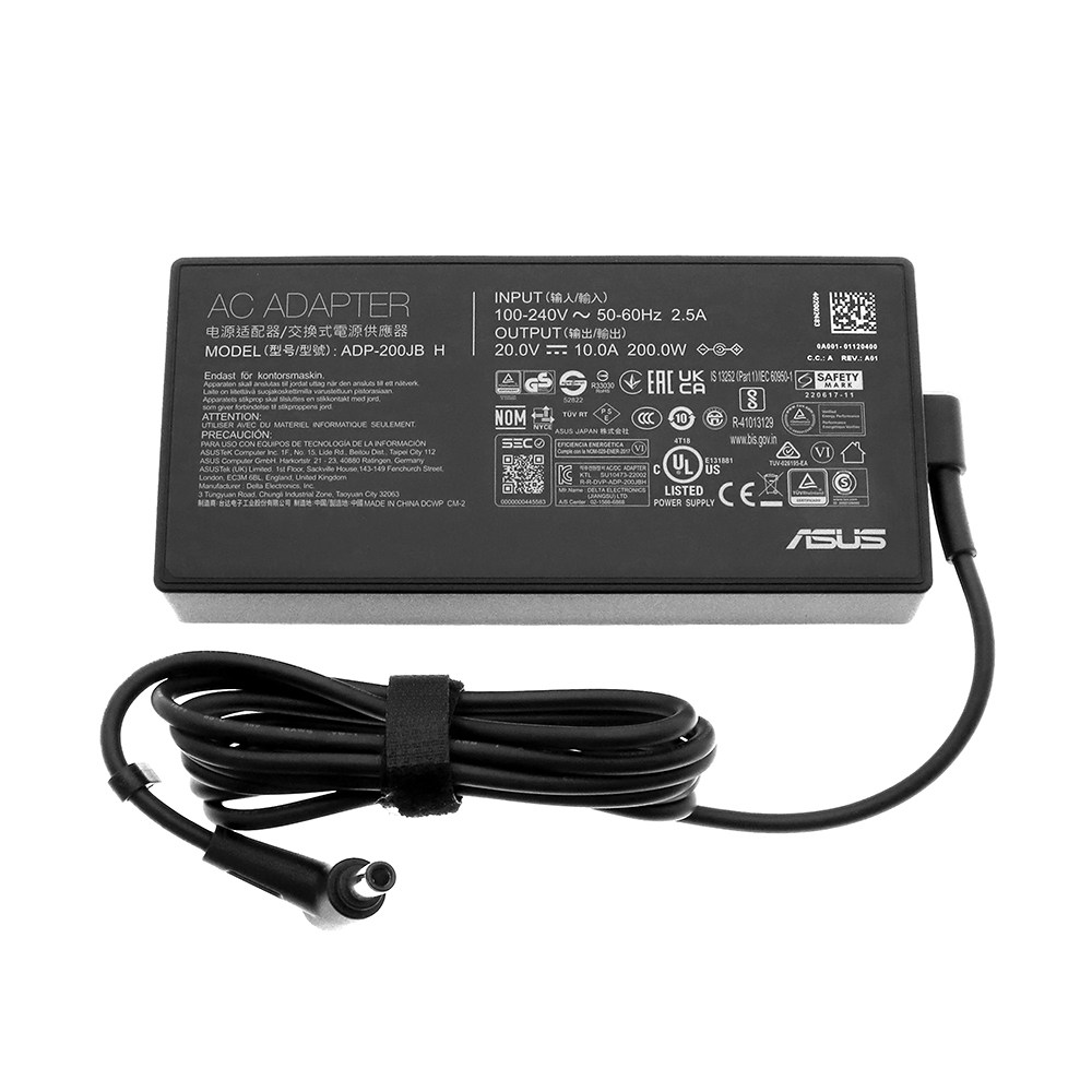 ASUS 20V 10A 200W ADP-200JB 어댑터 ASUS TUF Dash F15 FX516PM 충전기 (외경6.0), 어댑터 전원케이블 세트, 1개 85,000원