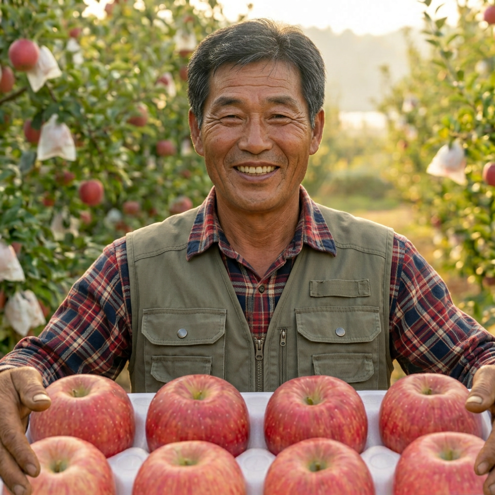 [상위 1%] 3일간 경북 부사 사과 가정용, 1박스, 5kg ,대과 17-20과 39,900원