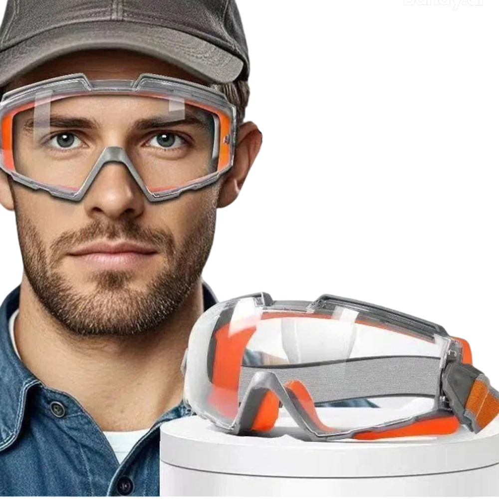 통과 충격/방진 고글 안전보호구 작업용 산업용 편안한 패드, 1개, 오렌지 16,500원