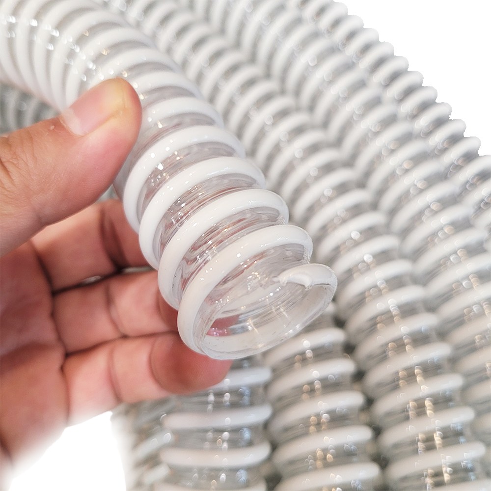 DWINPACK 1인치 25mm 투명 나선 호스 송수관 펌프 양수기 토출호스용 M단위 구매 (고급 스텐반도 포함) 1,490원