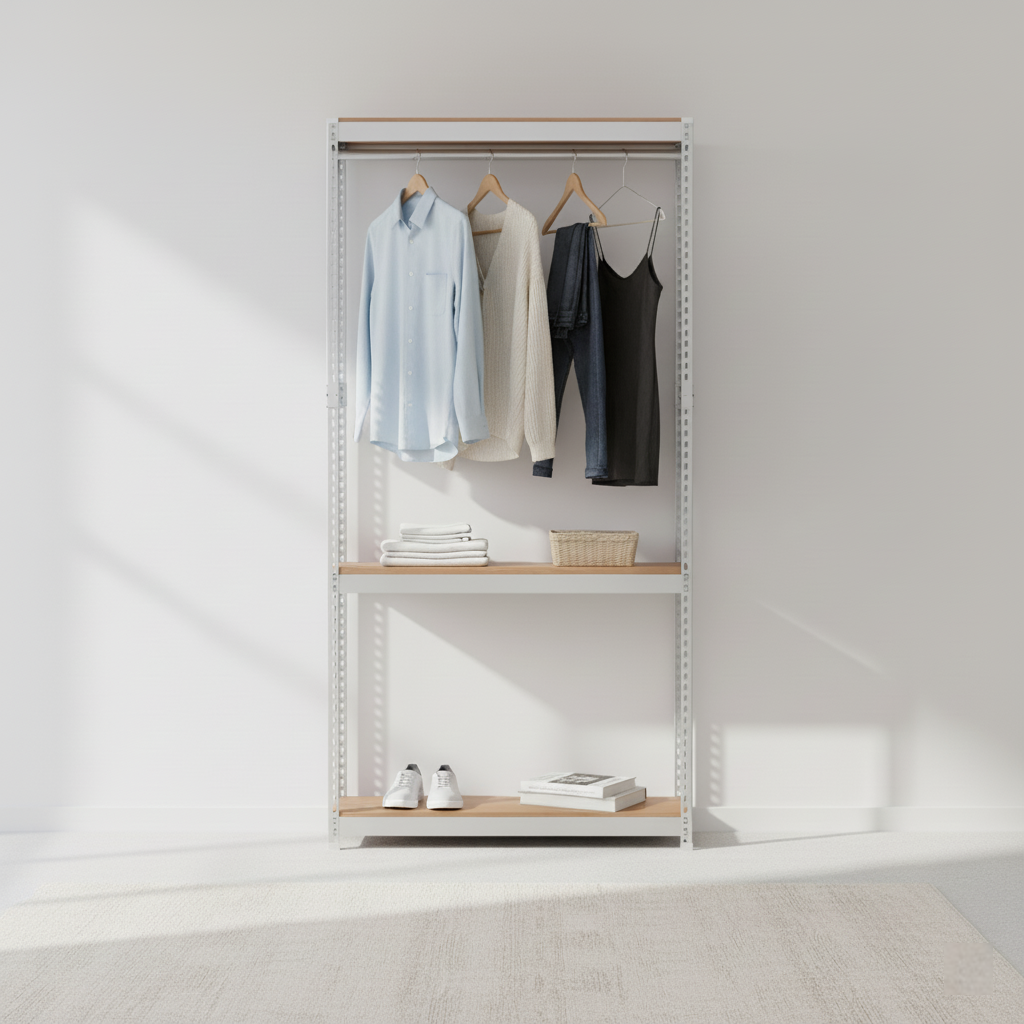 스피드랙 시스템 행거 3단(행거봉1), 스피드랙 700x400x1800 3단(봉1개) 화이트 81,800원