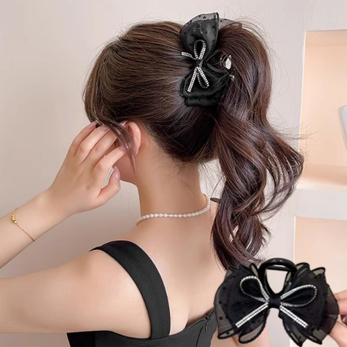 마이론랜드 리본 집게핀 올림머리 헤어 집게핀 8,900원