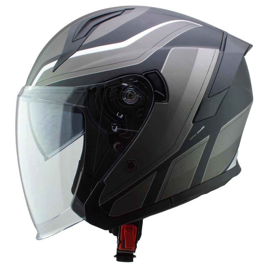 벤시 오픈페이스 오토바이 헬멧 Y-3 내피분리 블루투스 장착가능, 그레이 쉐도우 55,500원