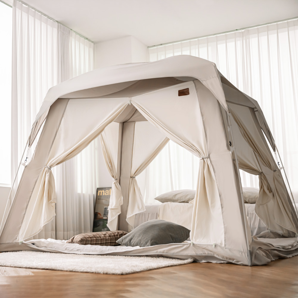 로티캠프 프리미엄 사각 침대 방한 난방텐트 79,900원