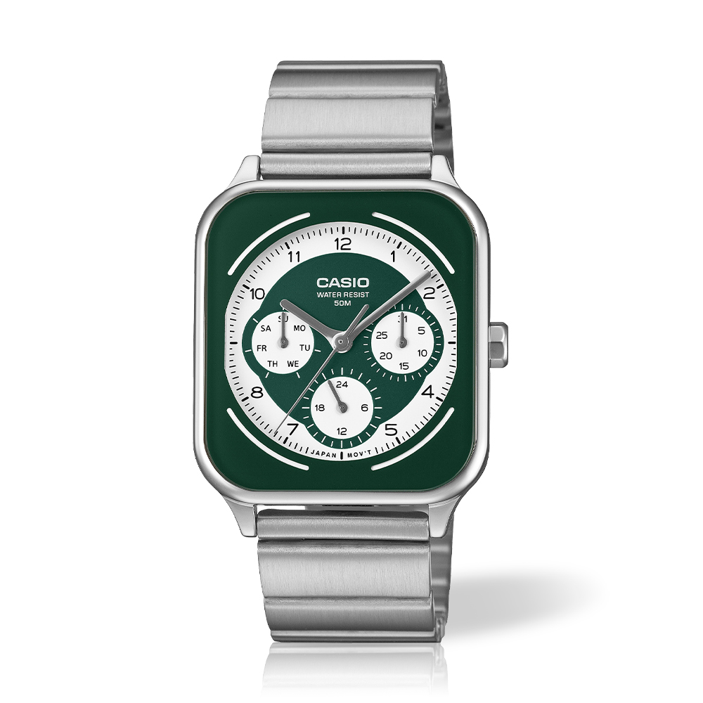 백화점AS가능 카시오 MTP-M307D-3B 스퀘어 아날로그 남성 메탈시계 148,000원