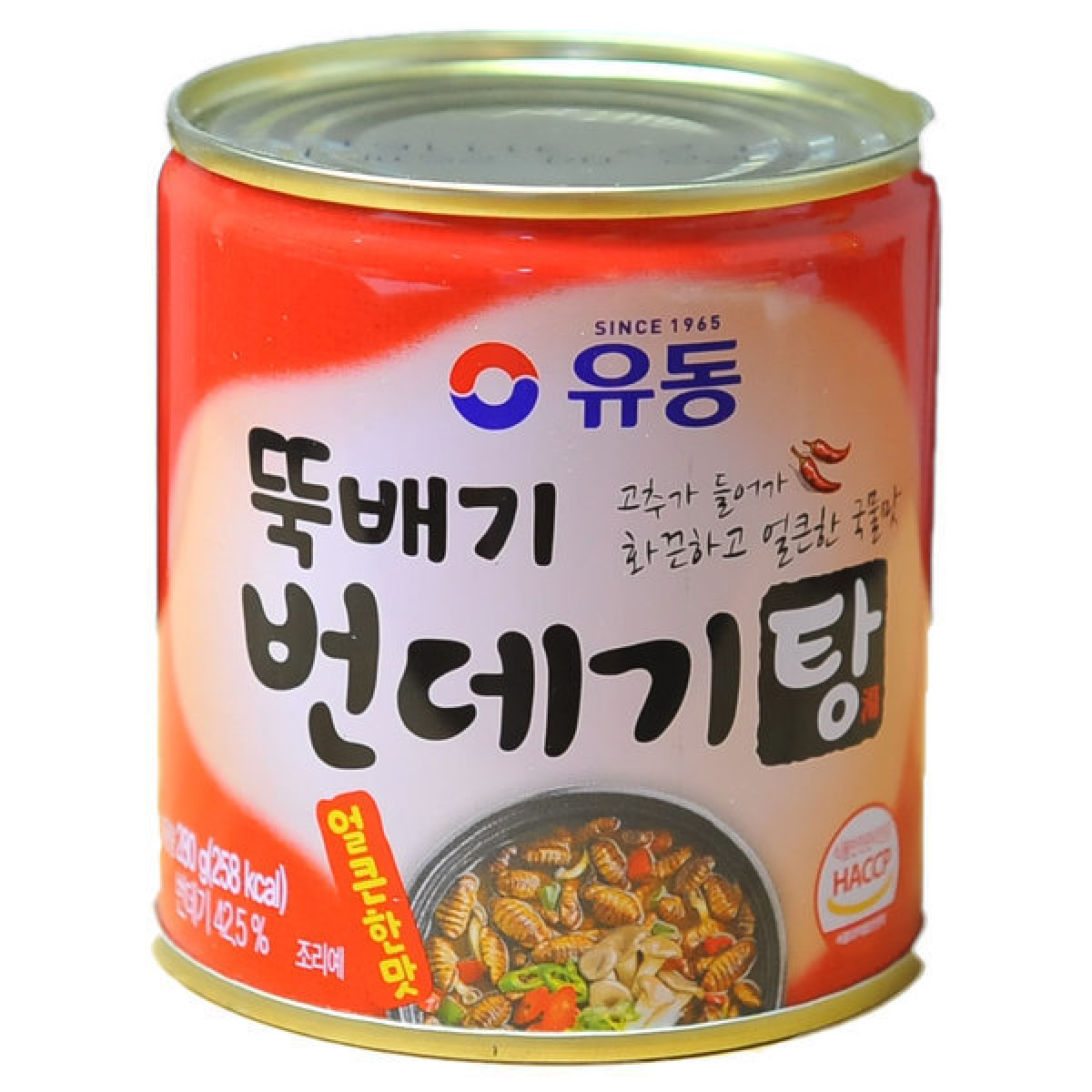 뚝배기 번데기탕 얼큰한맛 유동 번데기통조림 26,200원