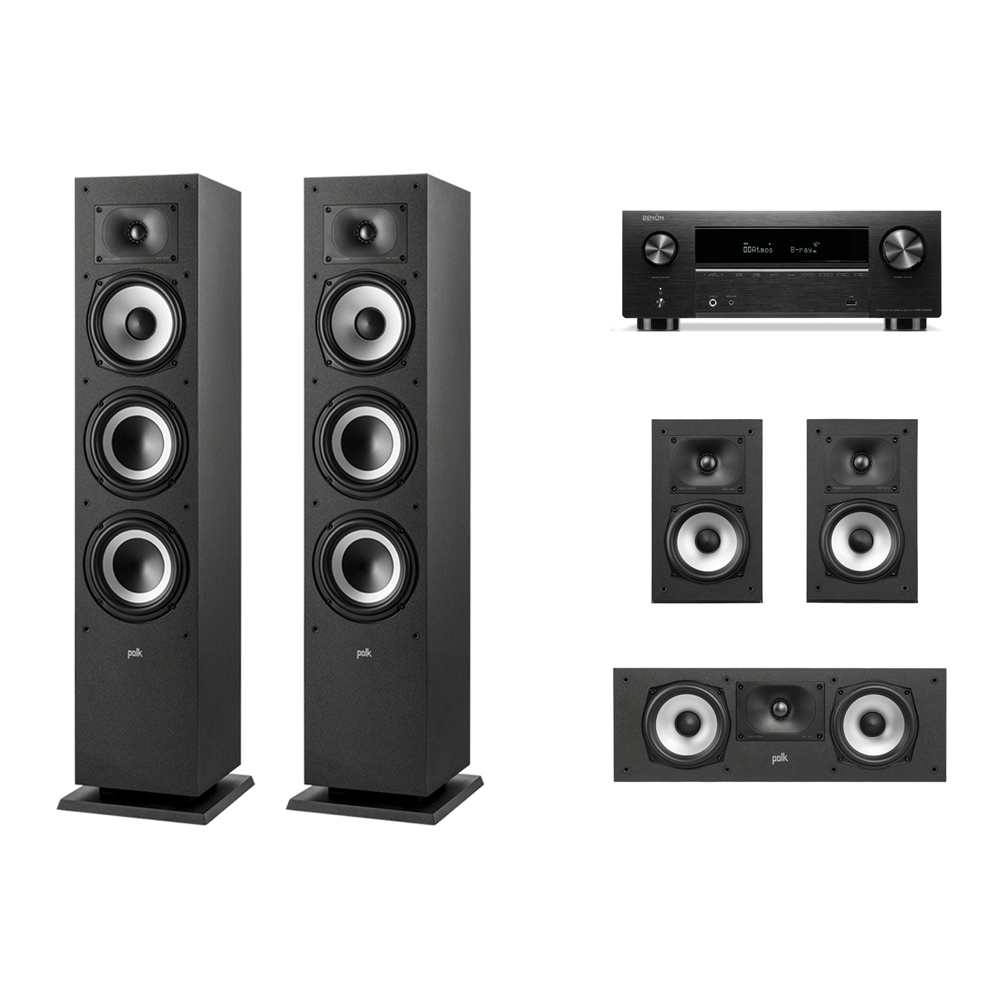 데논 AVR-X2800H + 폴크오디오 XT60 5채널스피커(1530), 단품 2,020,000원