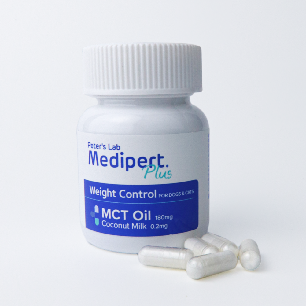 피터스랩 메디퍼트 플러스 강아지 고양이 락티움 진정제 MCT오일 체중조절제 영양제, 1개, 다이어트(체중감소), 30정 26,500원