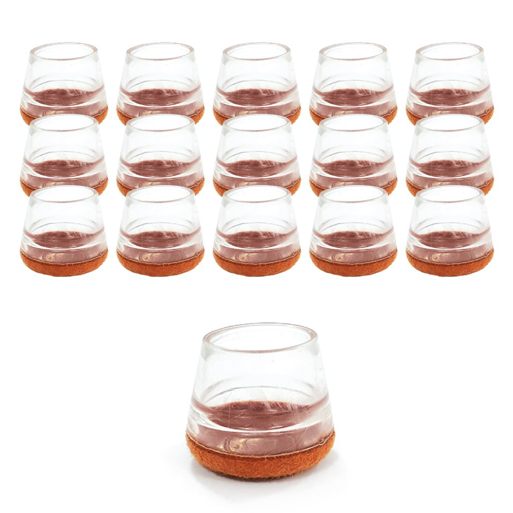 키에코베 미끄럼방지 투명 의자발 커버 원형, 브라운, 16개 11,100원