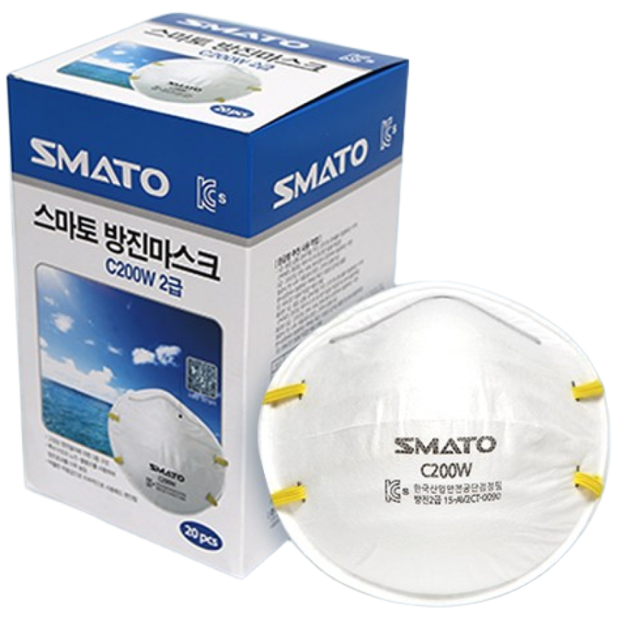 강동누리 스마토 안면부 여과식 방진마스크 C200W 2급, 20개 10,490원