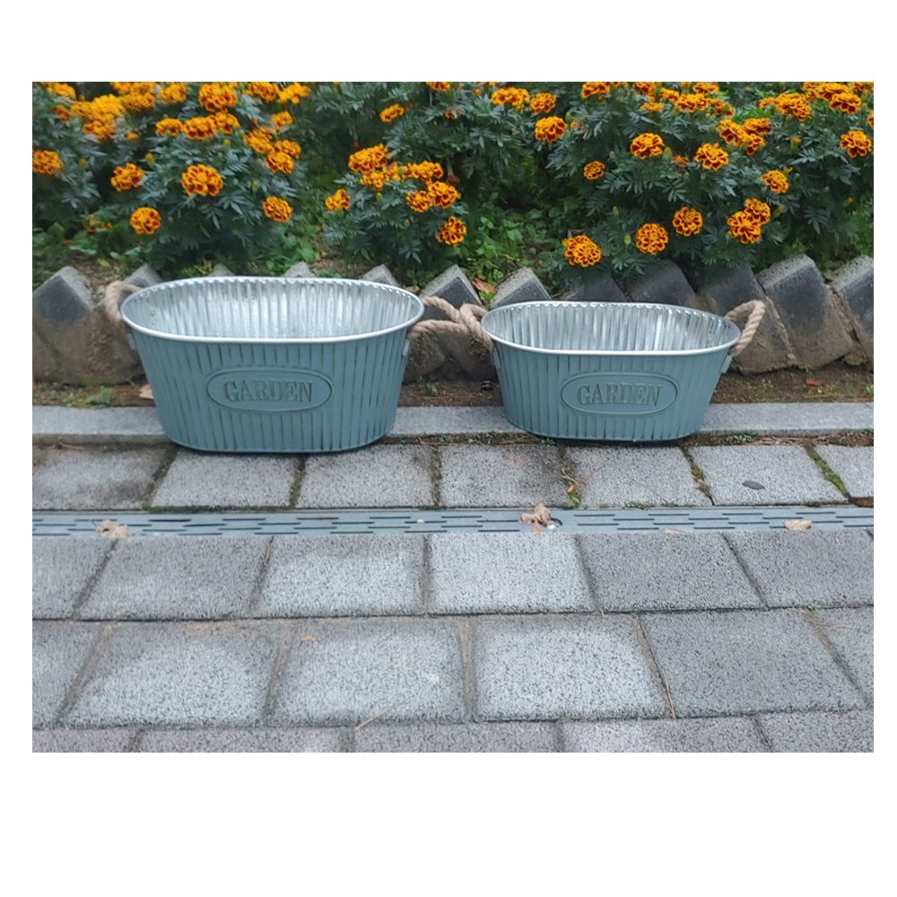 빈티지 철제가든 터원형양동이 원예 가든 바스켓 수납정리 가든소품 59,000원