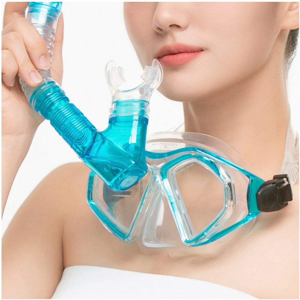 1+1 MS06 고급실리콘 물놀이 강화유리 스노클링세트 물역류방지 11세이상 ~성인 35,800원