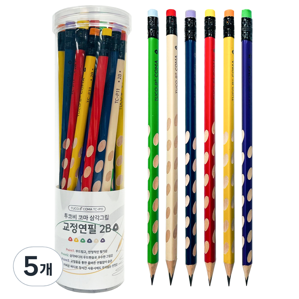 투코비 코마 삼각그립 교정연필 2B 44,850원