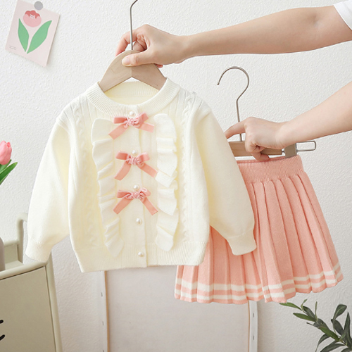 앨리홈 니트리본투피스 여아 블라우스 세트상하복 세련된 키즈룩 아동 외출복 유아 22,900원