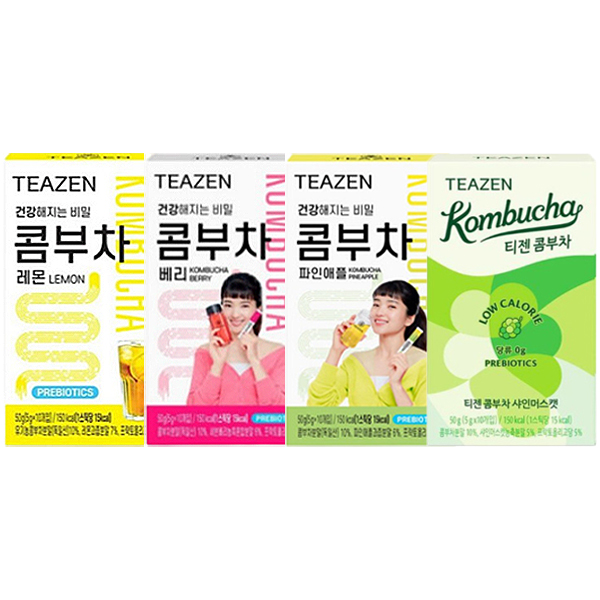 티젠 콤부차 4종세트 5g x 10개입 (레몬 + 베리 + 파인애플 + 샤인머스캣) 무료배송 21,250원