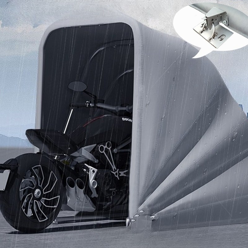 바이크 덮개 주차장용 방풍 자외선차단 방수 접이식 반자동 보관소 천막 251,500원