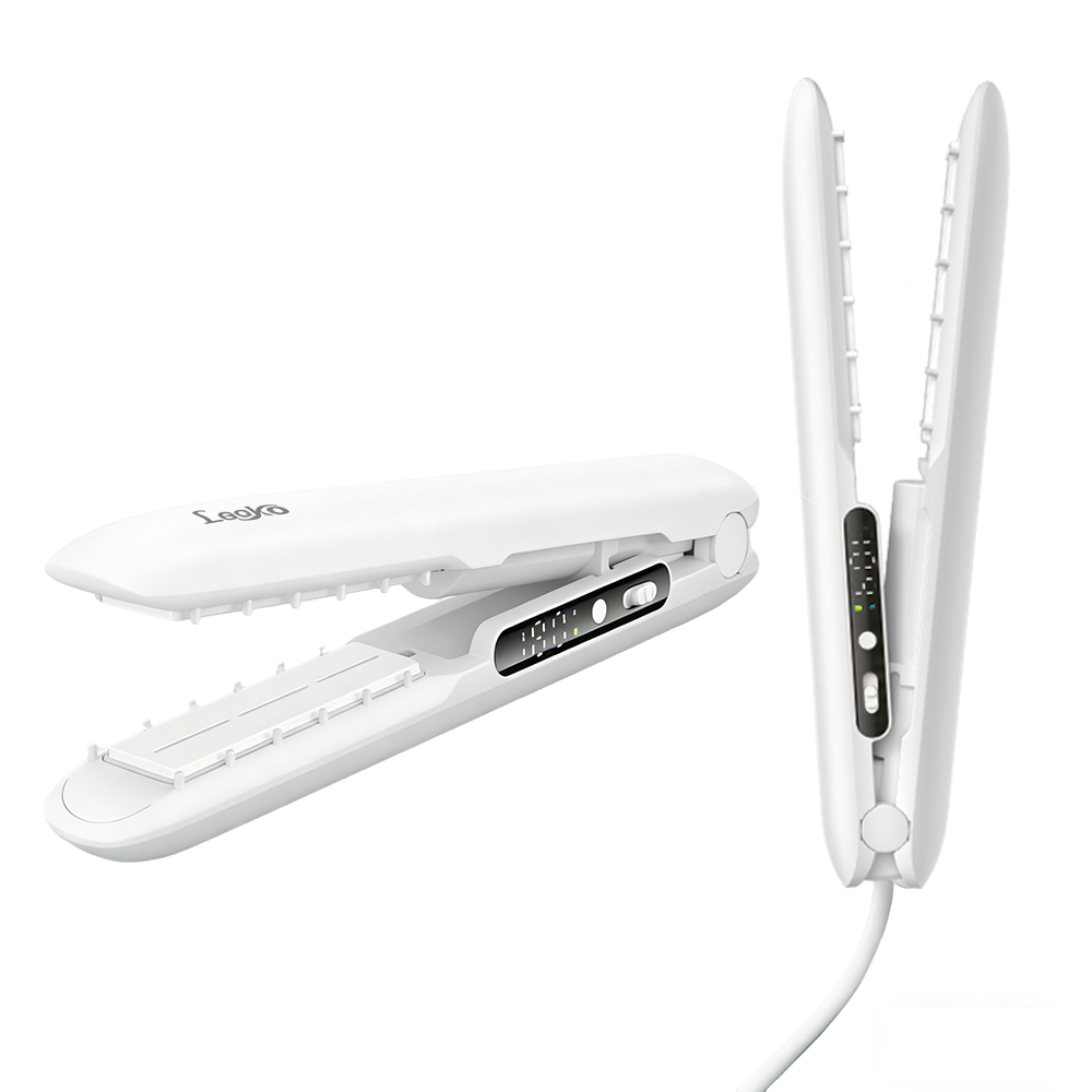 Leeko 휴대용 2in1 무선 충전식 미니 고데기 35초 쾌속발열 여행용 대용량 배터리 판고데기 매직기 헤어스타일러 뿌리 볼륨 49,800원