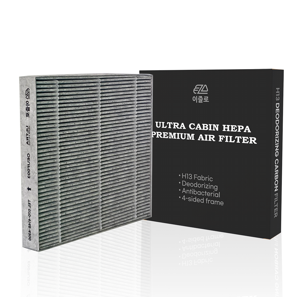 이즐로 H13 PM0.3 프리미엄 울트라 차량용 자동차 항균 에어컨 필터 활성탄, 1개, OEUF019 23,900원
