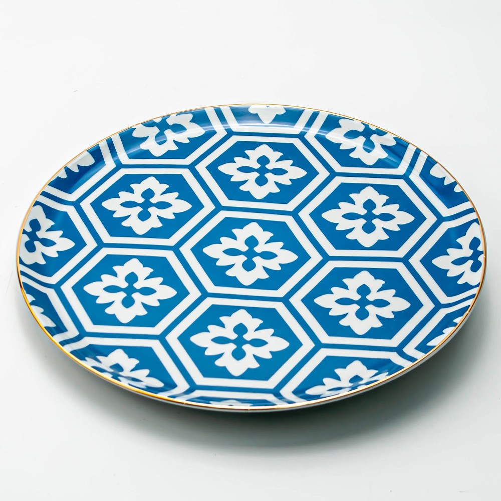 [트리니체] PORLAND 포랜드 모로코 플랫 접시, 1개, 블루 45,400원