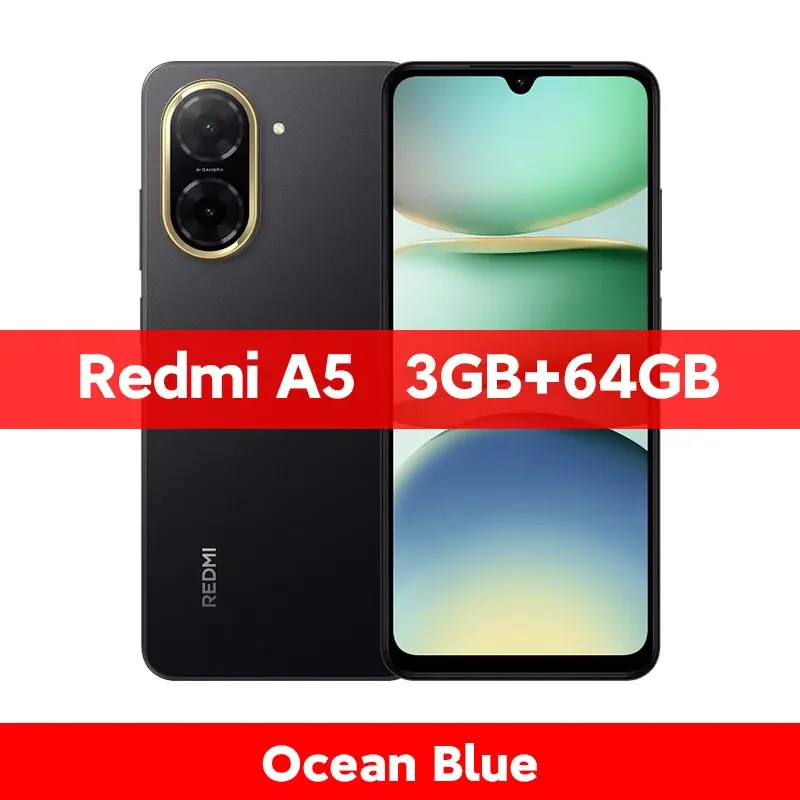 글로벌 버전 Xiaomi Redmi A5 스마트폰 32MP AI 듀얼 카메라 6.88" 디스플레이 UNISOC T7250 CPU 5200mAh 248,900원