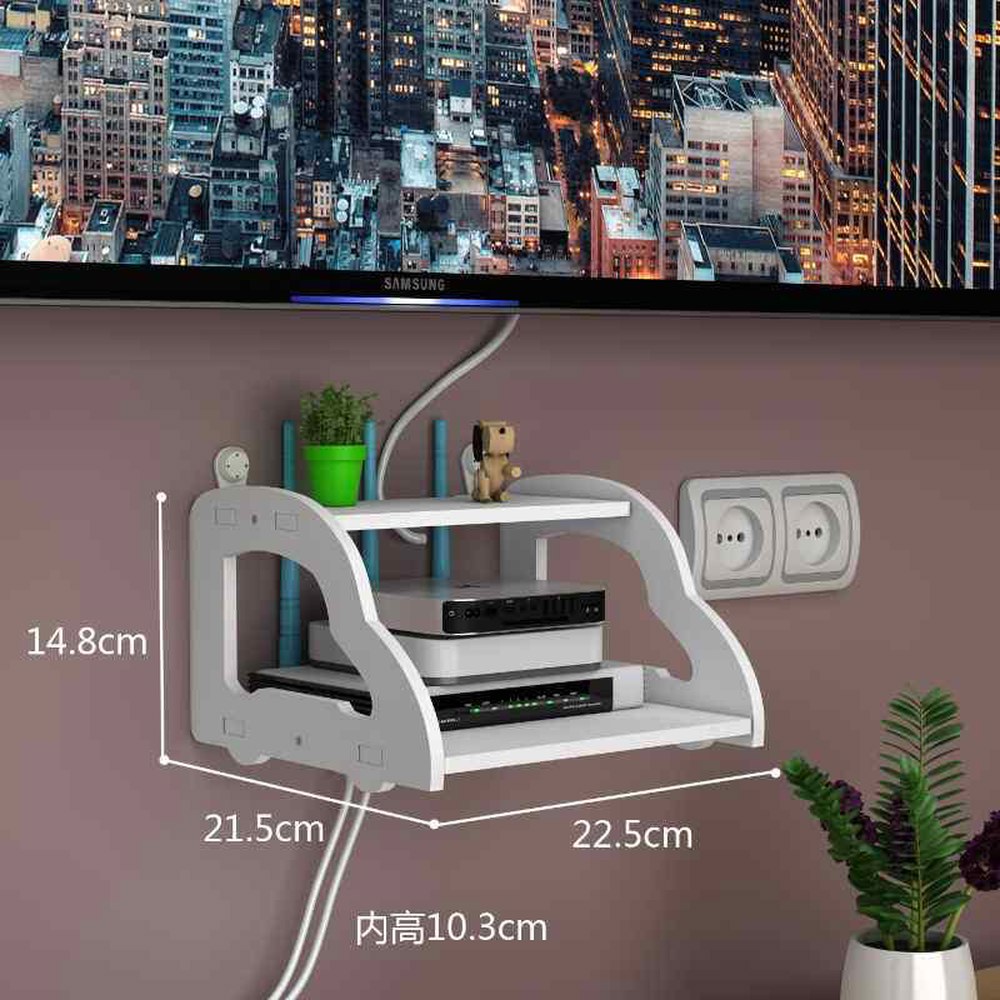 공유기수납박스 벽걸이형 펀칭 프리 공유기 WIFI 단형 선반 정리함 31,800원