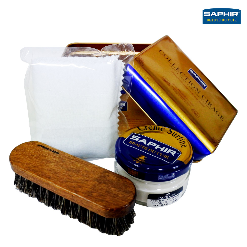 (사피르) 슈케어 박스 키트 기본관리 세트 신발케어 베이직 틴케이스 SET -2종 32,000원