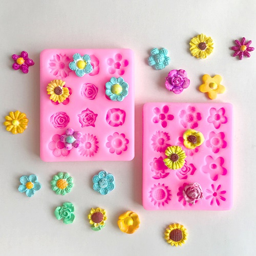 실리콘 몰드 - 미니 플라워 데코 12구 (선택) 4,950원
