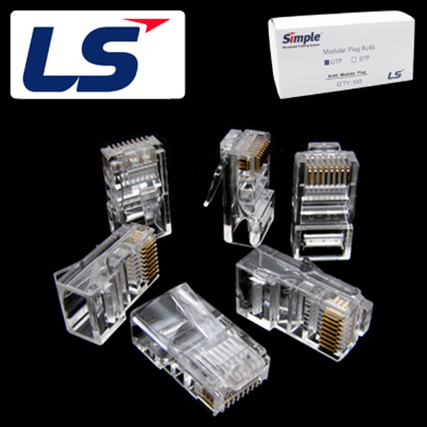 LS전선 CAT.5E RJ45커넥터 플러그 8P8C / LS-MP-UC5E-RJ45, 단일상품, 100개 14,300원