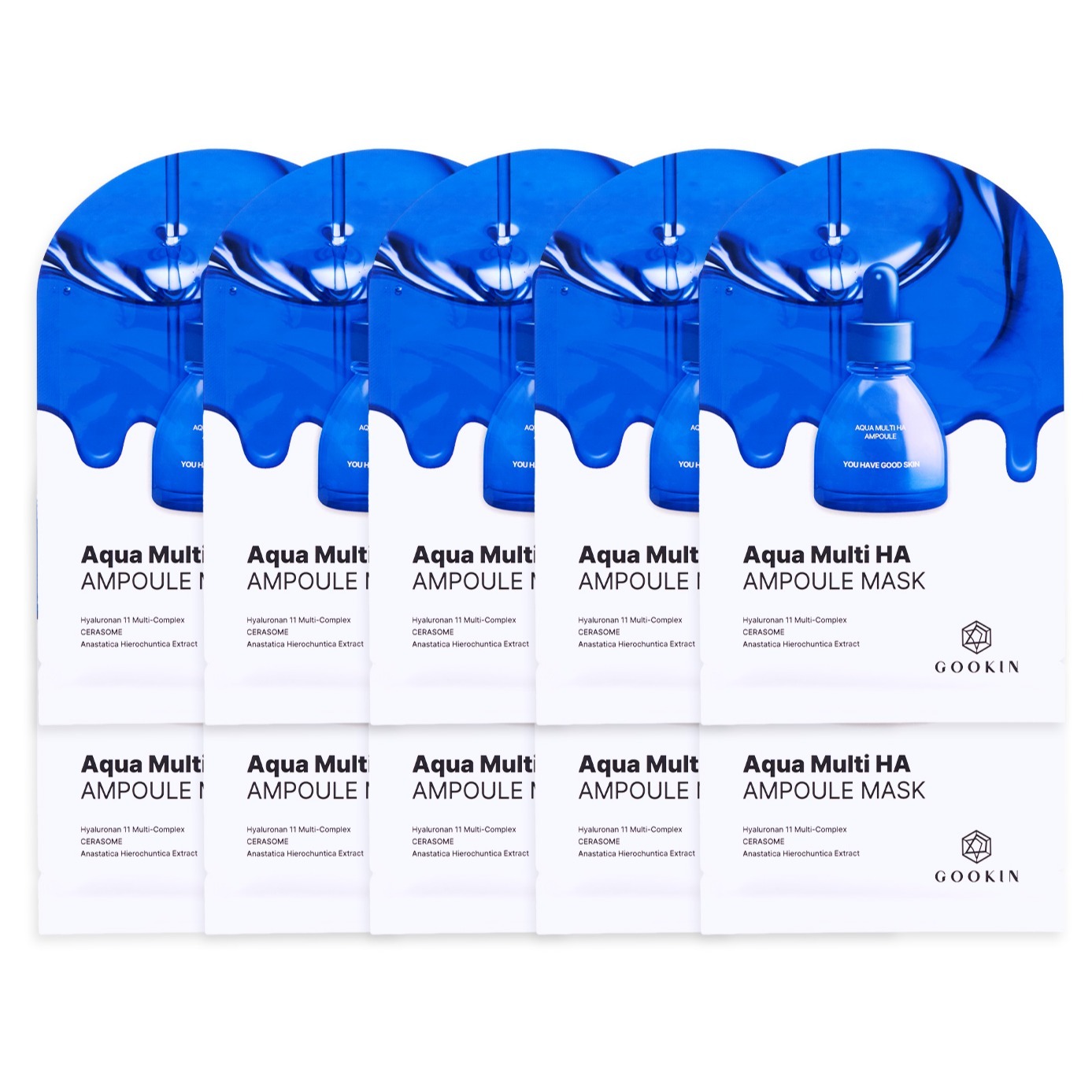 구킨 아쿠아 멀티 에이치에이 앰플 마스크팩, 1개, 10개입 18,600원