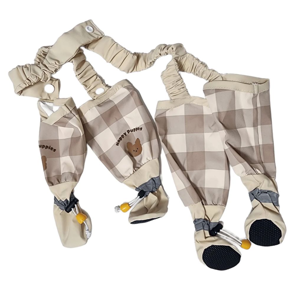 호플 반려견 올인원 일체형 방수 신발, 1개, 격자 21,950원
