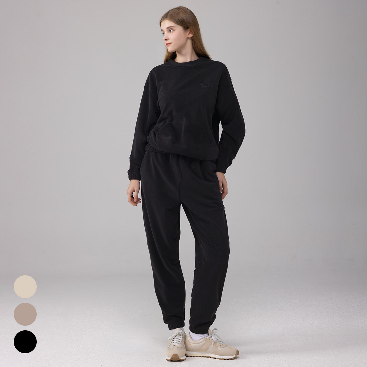 에버라스트 여성 플리스 트레이닝 세트 운동복 져지 29,480원