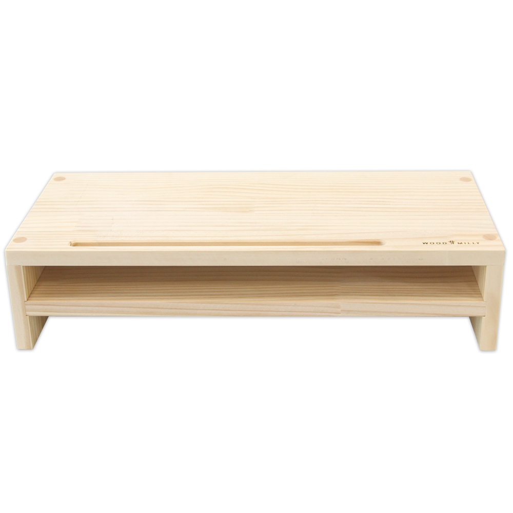 우드밀리 소나무 원목 모니터 받침대 듀얼용 보조 1단 15,540원