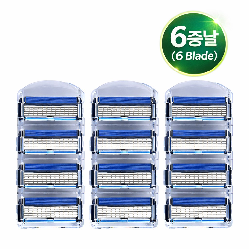 슈투스 질레트 호환용 신형 6중날 프리미엄 스테인리스 면도날 리필 16,300원