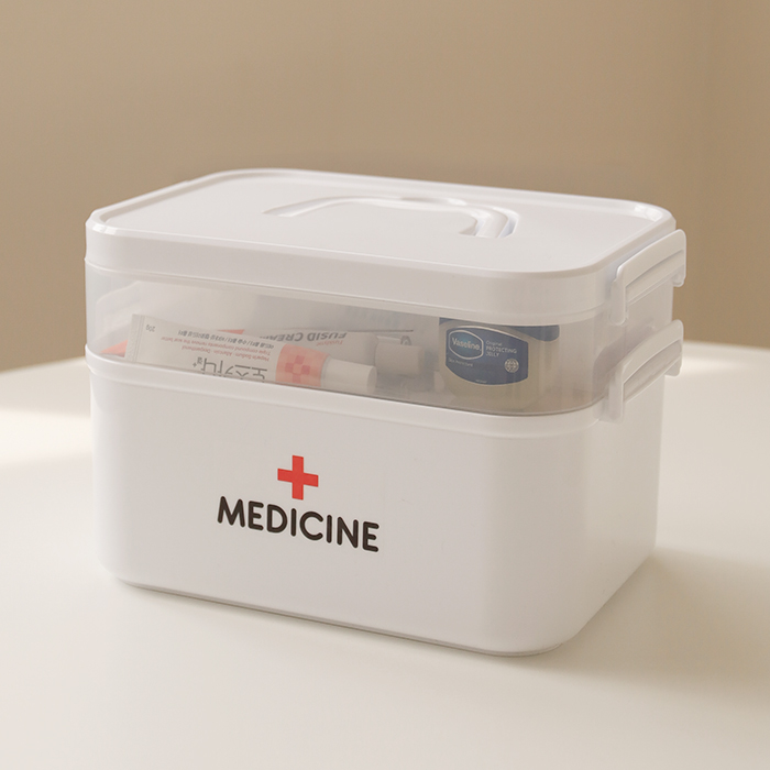 네이쳐리빙 2단 다용도  칸막이 약보관함 구급상자 9,900원