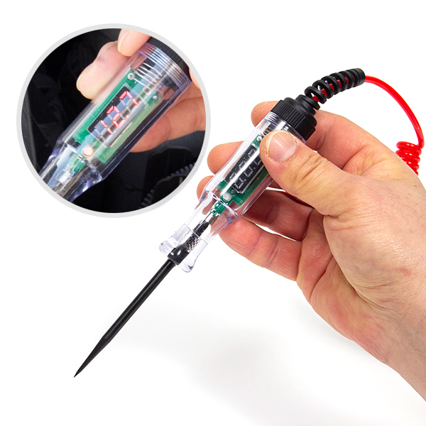 ZIO-BIZ 차량용 검전기 배선테스터기 고급형 / LED 디지털 배선테스터기 차량용 자동차 배선 쇼트 단선 체크 전압측정기 전압테스터기 전류테스터기 검전기 9,820원