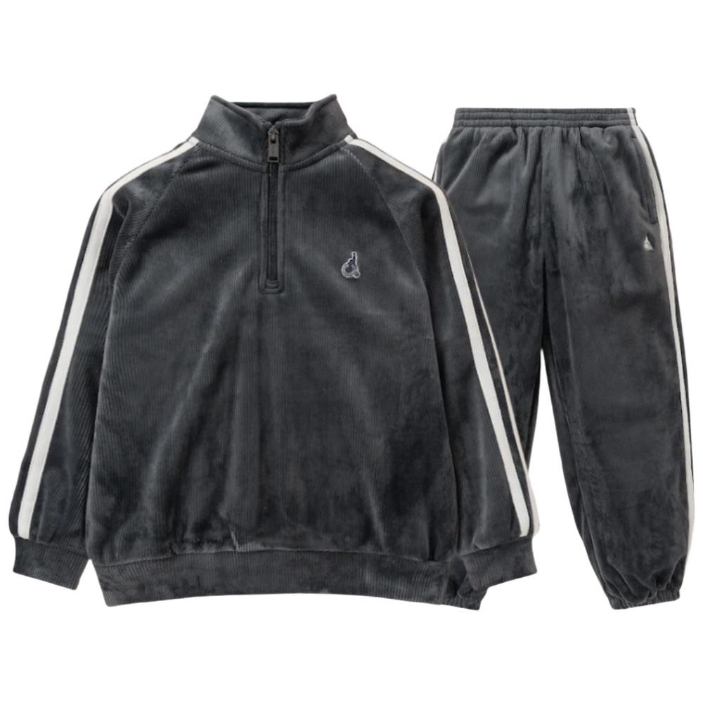 [매장발송] 빈폴키즈 공용 상하복 세트 기모 반집업 골지 벨로아 겨울 트레이닝복 셋업 108,000원