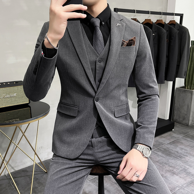 남자정장 남성용 수트 3피스코트+조끼+바지 정장세트 맨잇슈트 프리미엄 하객룩 면접 결혼식 109,800원