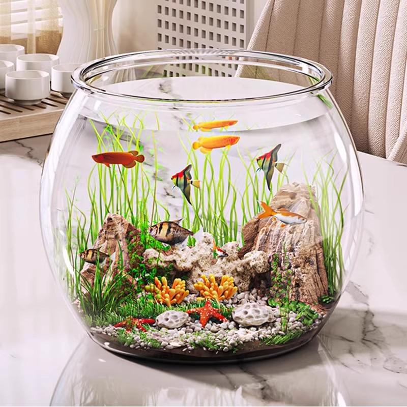 원형 투명 플라스틱어항 수족관 사육 둥근 원통 수조 중형 11,900원