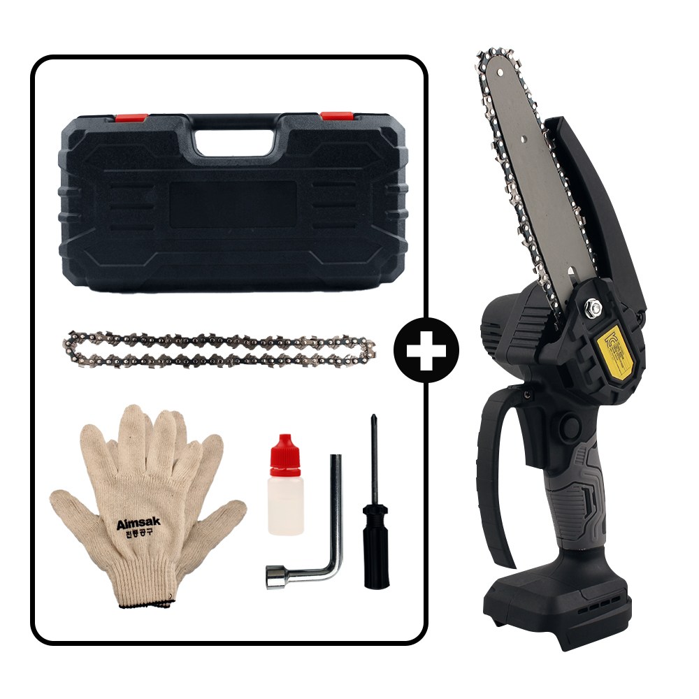 충전 체인톱 세트 4인치 6인치 충전톱 마끼다배터리 호환 체인톱 배터리 충전기, 1개 28,500원