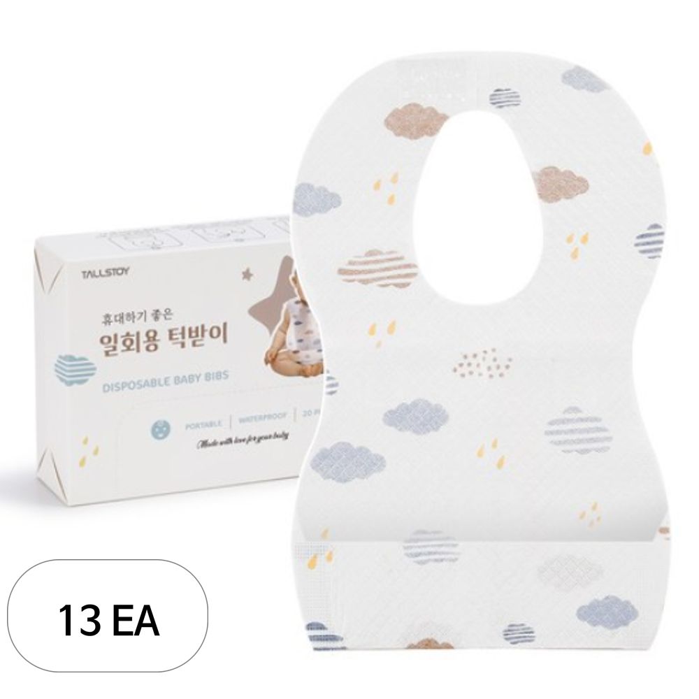 톨스토이 유아용 일회용 방수 턱받이 20p 118,190원