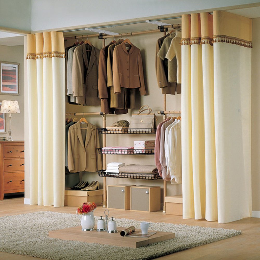 가화홈시스 우드 5단 패브릭 드레스룸 커튼 행거 123,510원